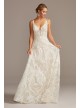 Pave Crystal Beaded Double Strap Wedding Dress  SWG840