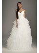 Peaked Sweetheart Tulle Ball Gown Wedding Dress  VW351485