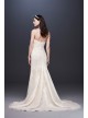 Pearl-Detailed Lace Mermaid Wedding Dress  CWG815