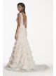 Petite Lace Wedding Dress with Plunging Neck  7SWG689