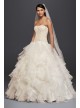 Petite Organza Ruffle Skirt Wedding Dress  7CWG568