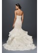 Petite Scroll Lace Trumpet Wedding Dress  7CWG769