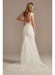 Petite Sheath Wedding Dress with Beaded Swag Back  7SWG884