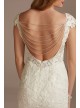 Petite Sheath Wedding Dress with Beaded Swag Back  7SWG884