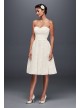 Petite Strapless Lace Short Wedding Dress Galina 7WG3826