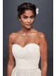 Petite Strapless Lace Short Wedding Dress Galina 7WG3826