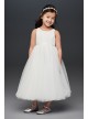 Pleated Ball Gown Flower Girl Dress with Back Bow  CR1403