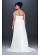 Pleated Chiffon Plus Size Wedding Dress with Beads  Collection 9OP1350