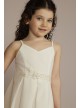 Pleated Crepe Spaghetti Strap Flower Girl Dress DB Studio WG1462