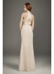 Pleated Cross-Back Double Cloth Bridesmaid Dress  VW360468