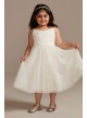 Pleated Mesh Spaghetti Strap Flower Girl Dresses,aaa00f Girl Dress DB Studio WG1435