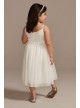 Pleated Mesh Spaghetti Strap Flower Girl Dresses,aaa00f Girl Dress DB Studio WG1435