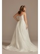 Pleated Organza A-Line Wedding Dress with Slit DB Studio WG4029