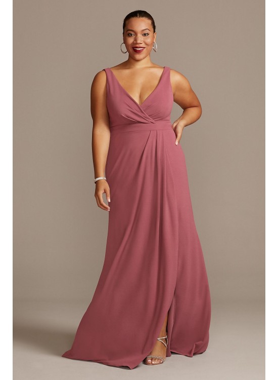 Pleated Tank Stretch Crepe Bridesmaid Dress  F20104