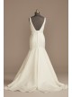 Plunge Mermaid Satin Plus Size Wedding Dress DB Studio 9WG4016