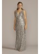 Plunging Sequin Tank Sheath Dress Jules and Cleo D24NY22036V1