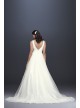 Plunging Sequin Tulle Ball Gown Wedding Dress  SV821