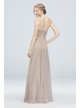 Plunging V-Neck Crinkle Chiffon Bridesmaid Dress  F19837