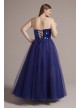 Plus Mosaic Beaded Ball Gown with Sparkle Skirt Jules and Cleo WBM2782W