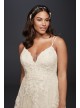 Plus Size A-Line Wedding Dress with Double Straps Melissa Sweet 8NTMS251177