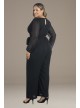 Plus Size Celina Chiffon Long Sleeve Jumpsuit Kiyonna 31222801