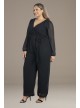 Plus Size Celina Chiffon Long Sleeve Jumpsuit Kiyonna 31222801