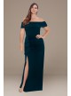 Plus Size Crepe Off the Shoulder Dress with Ruffle Xscape 3760XW