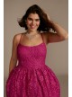 Plus Size Floral Lace A-Line Damas Dress Fifteen Roses WBM3056W