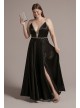 Plus Size Jewel Embellished Satin Ball Gown Jules and Cleo D24NY22003W