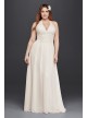 Plus Size Lace Sheath Halter Wedding Dress Galina 9WG3819