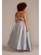 Plus Size Pleated Iridescent Ball Gown Jules and Cleo WBM2885V2W