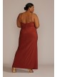 Plus Size Ruched Stretch Jersey Dress DB Studio WBM3023W