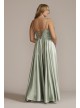 Plus Size Satin Prom Dress with Beaded Bodice Jules and Cleo D24NY22004W