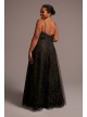 Plus Size Sparkle Tulle Skirt A-Line Dress Galina Signature D28NY22027W