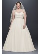 Plus Size Strapless Sweetheart Tulle Wedding Dress  Collection 9WG3802