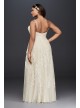 Plus Size Tall Wedding Dress with Spaghetti Straps Melissa Sweet 4XL8NTMS251177