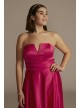 Plus Size V-Notch Strapless Prom Gown Jules and Cleo D24NY22075V1W