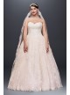 Plus Size Wedding Ball Gown with Lace Appliques  8CWG749