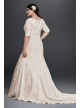 Plus Size Wedding Dress with Elbow Length Sleeves  Collection 9SLYP3344