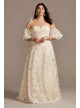 Plus Size Wedding Dress with Removable Sleeves Melissa Sweet 8MS161231