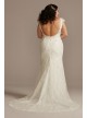 Plus Tall Sheath Wedding Dress with Swag Back  4XL9SWG884