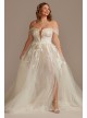 Plus Tulle Bodysuit Wedding Dress with Straps  9MBSWG898