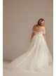 Plus Tulle Bodysuit Wedding Dress with Straps  9MBSWG898