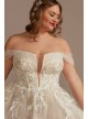 Plus Tulle Bodysuit Wedding Dress with Straps  9MBSWG898