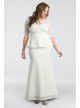 Poised Peplum Plus Size Wedding Gown Kiyonna 19150908