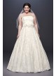 Printed Organza A-line Plus Size Wedding Dress  Collection 9NTWG3907