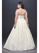 Printed Organza A-line Plus Size Wedding Dress  Collection 9NTWG3907