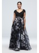 Printed Organza Ball Gown with Jersey Bodice Ignite 7141139