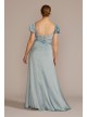 Puff Sleeve Satin Gown DB Studio D21NY22152V2