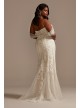 Removable Sleeve and Train Plus Size Wedding Dress  9LSSWG881